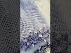 룸 분할기용 맞춤형 와이어 직경 금속 메쉬 커튼 보기 6mm - 20mm 구멍 데모