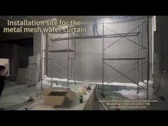 우주 분할을 위한 다이아몬드 구멍이 있는 나선형 금속 메쉬 커튼을 소개합니다