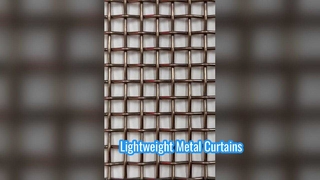 금속 직조 메쉬의 세부 정보를 보여주는 비디오