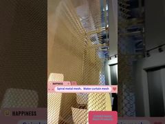 장식적인 물 스크린 금속 메시 커튼 금속 물 커튼 조경