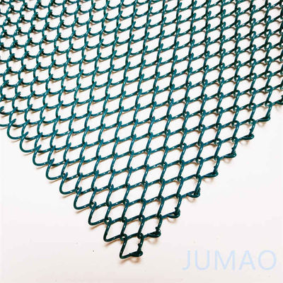 40피트 유연한 와이어 메탈 메시 커튼 정면 잔디 녹색