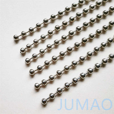6mm 크롬 금속 공 은 뿔 장막 체인 창문 파티션