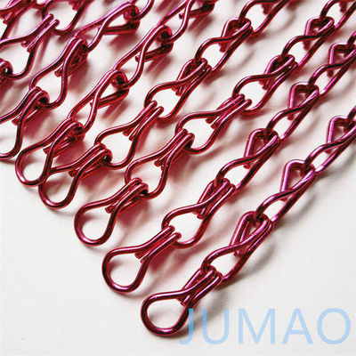 곡선 홀 금속 체인 링크 커튼 비행 스크린 사용자 정의