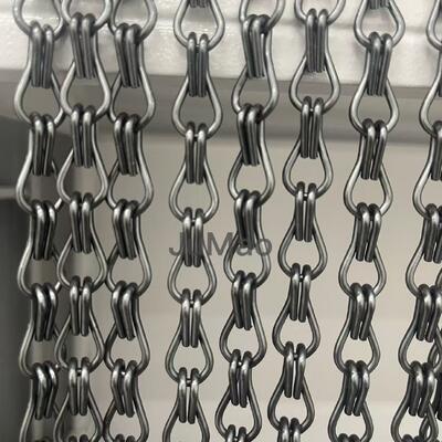알루미늄 체인 커튼 금속 체인 링크 커튼 온도 저항 -40°C ~ 200°C 공간에 맞게 디자인