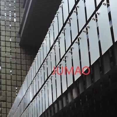 활동적인 바람 커튼 건축 메시 바람 이동하는 벽 정면 금속 메시